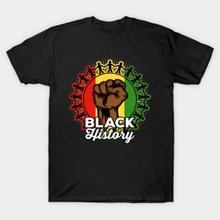 Black History Empowerment African World Colors T-Shirt